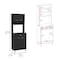 Tuhome Della 60 Kitchen Pantry with Countertop, Closed & Open Storage, Black ALW5544 - alternate 3